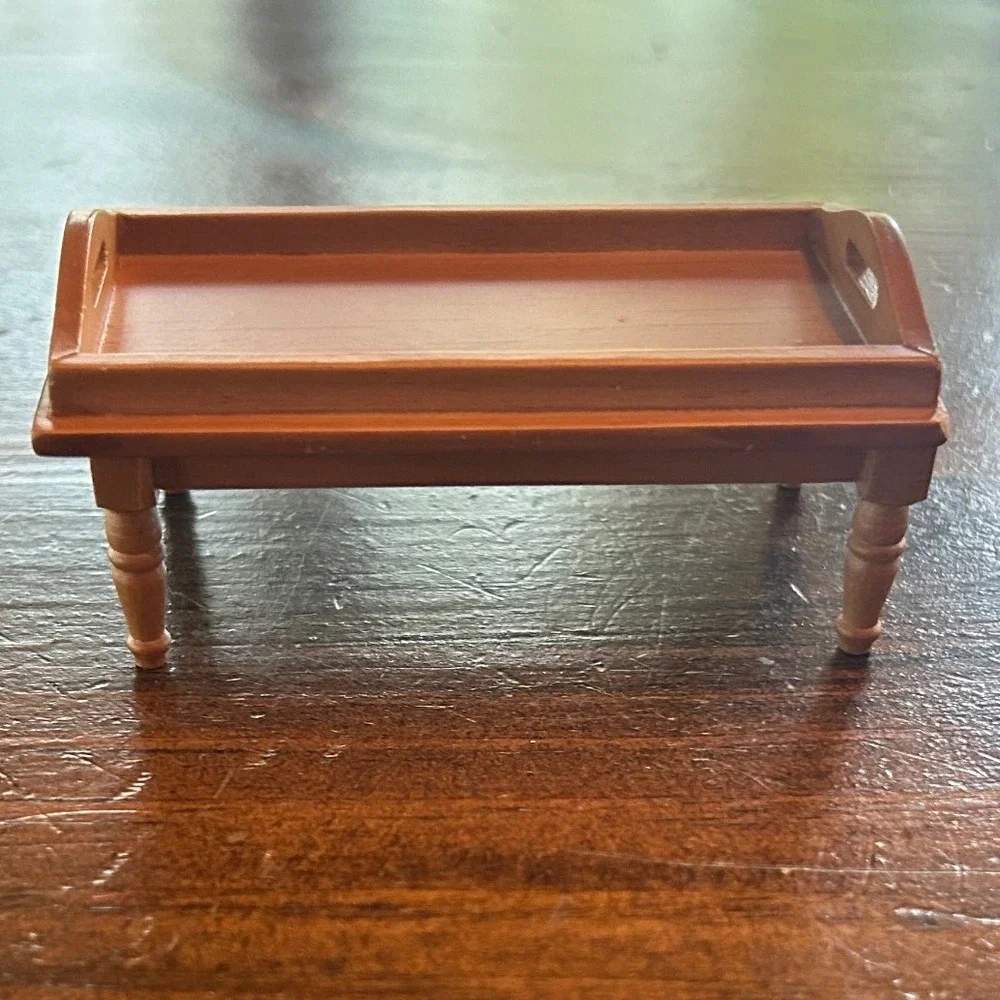Concord Museum Folk Art Miniature Lift-off Tray‎ Sofa Table M1202 Wood Dollhouse